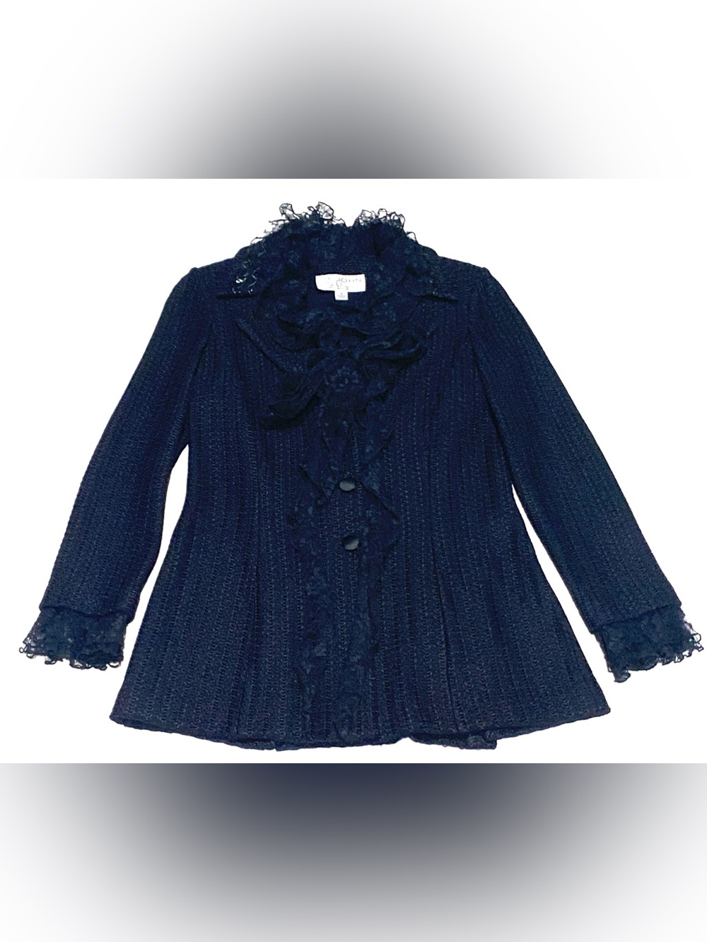 Vintage St. John’s by Marie Gray Black Knit Evening Jacket